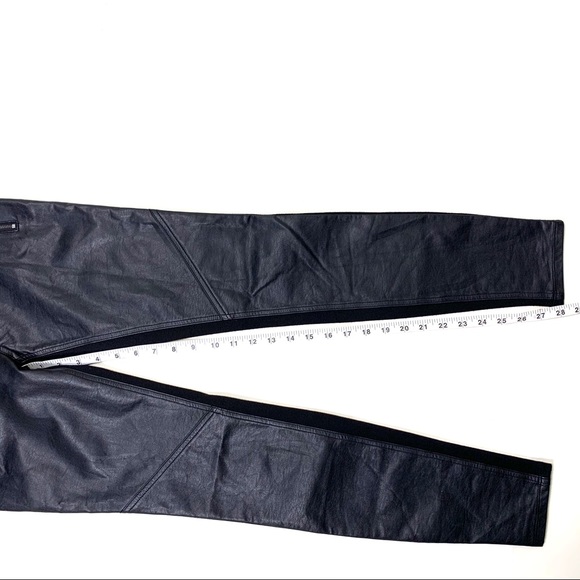 DKNY black pants with faux leather - Picture 2 of 8